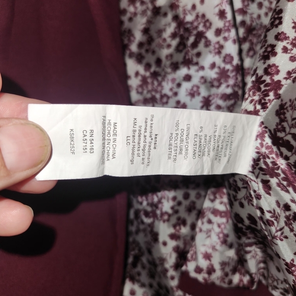 Kenzie Blazer Medium Burgundy - Picture 4 of 4